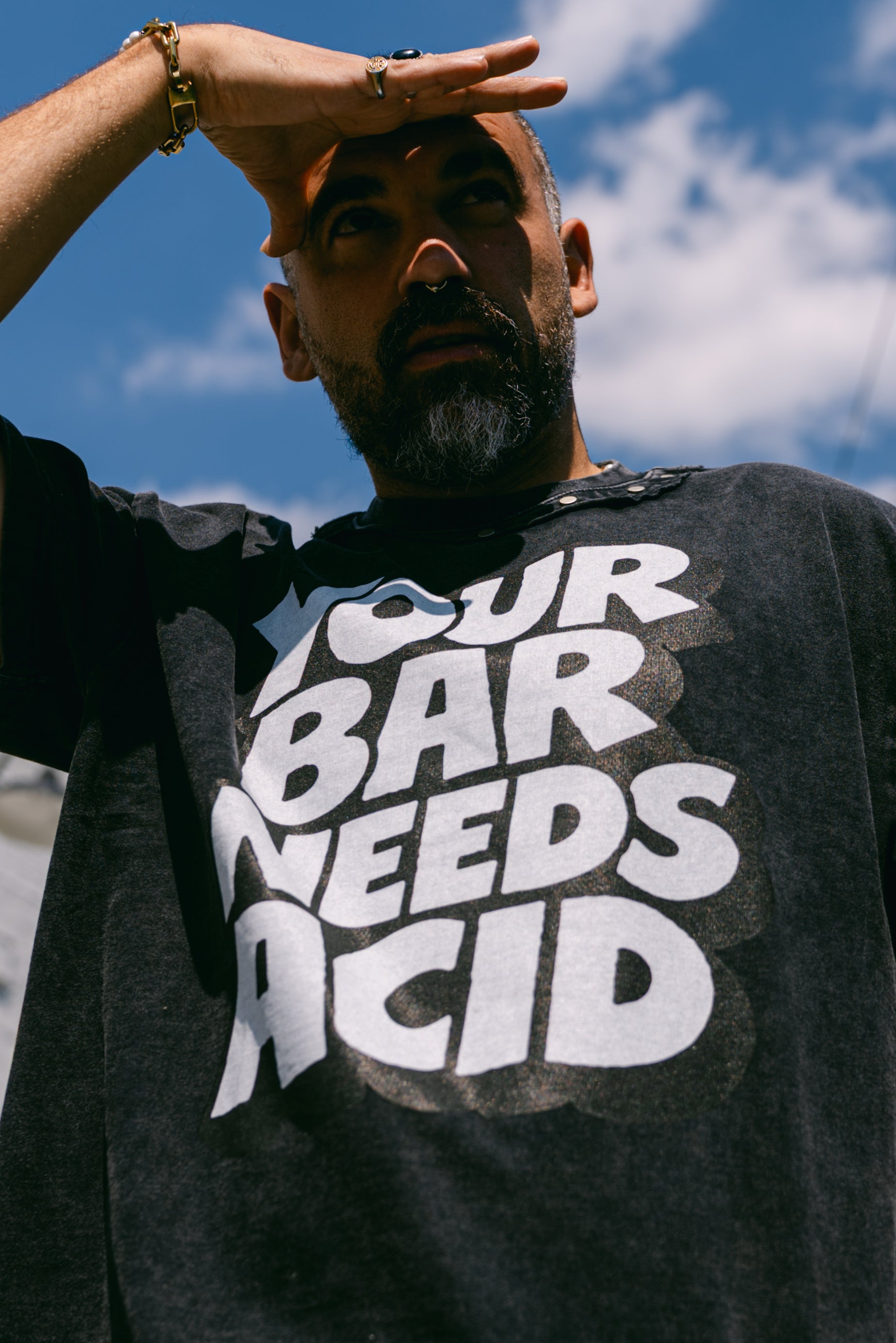 Your Bar Needs Acid Washed Boxy T-Shirt