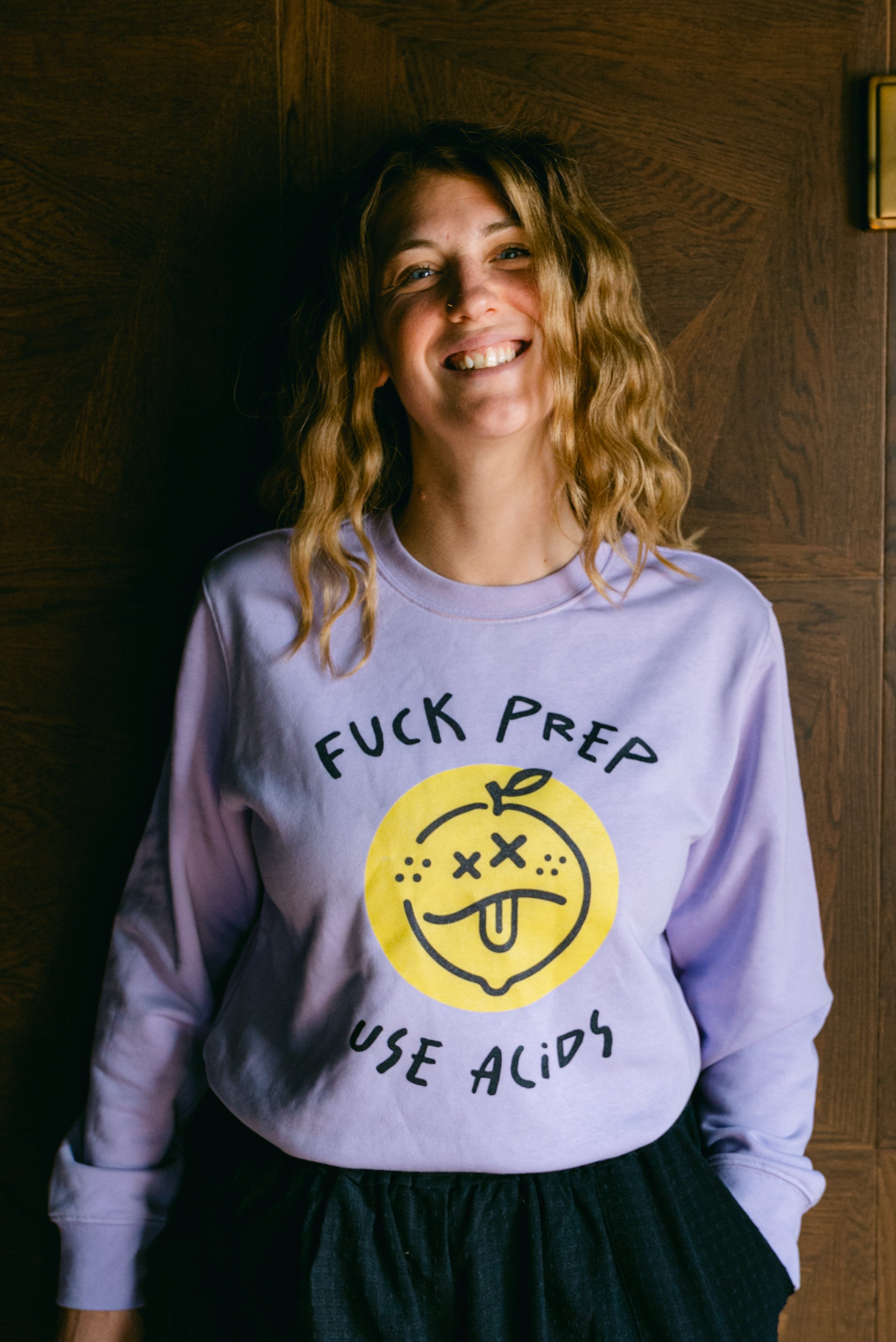 F*CK PREP, USE ACIDS Crewneck Sweatshirt