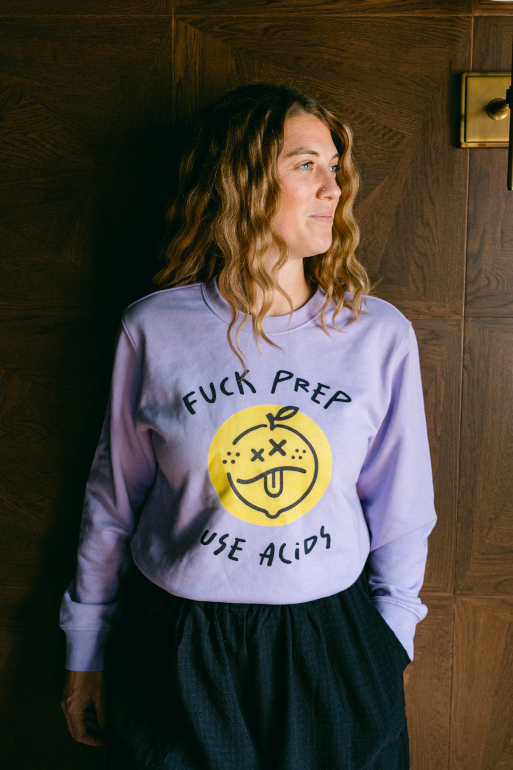 F*CK PREP, USE ACIDS Crewneck Sweatshirt