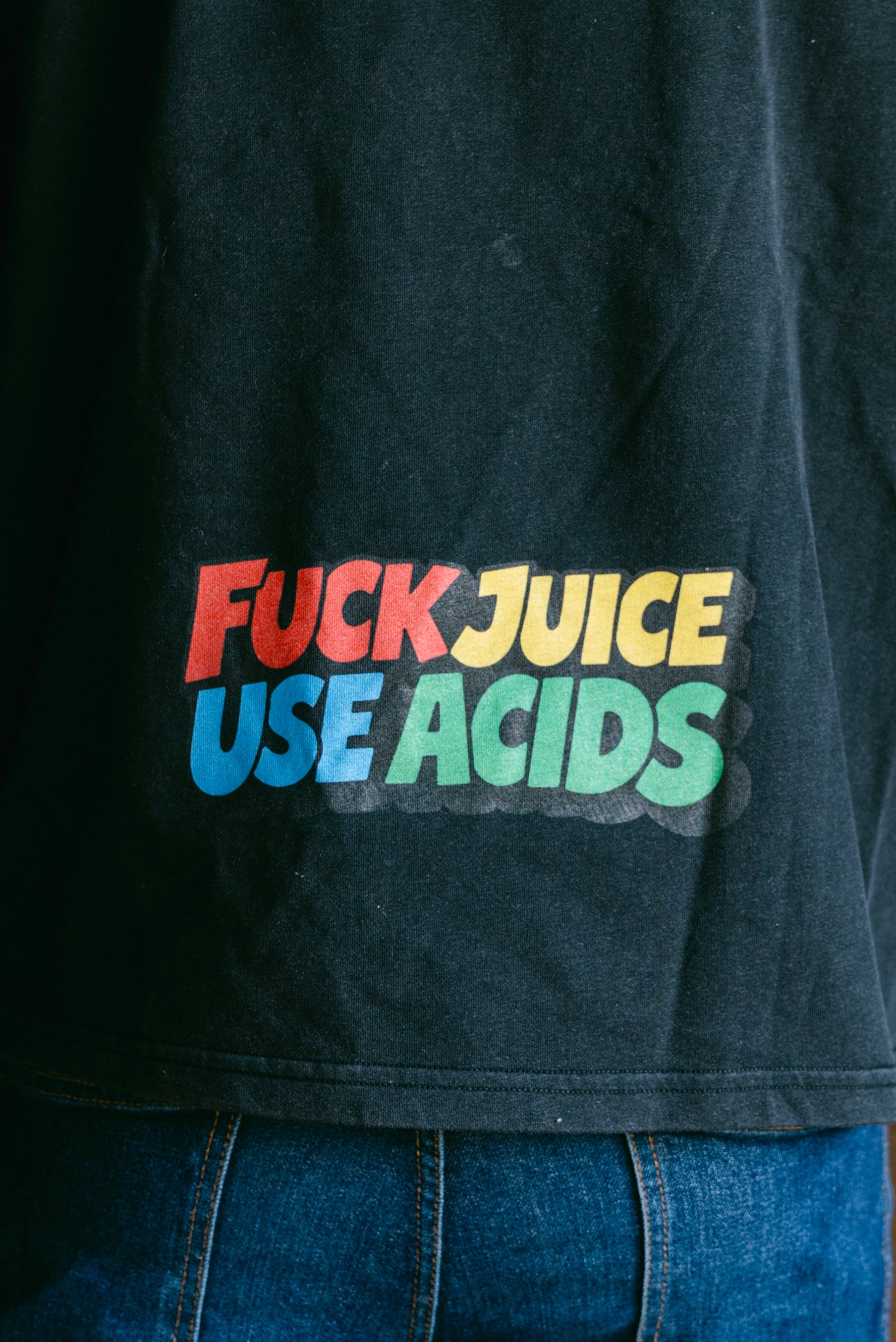 Acid Buddy Drawings Hooded Boxy T-Shirt