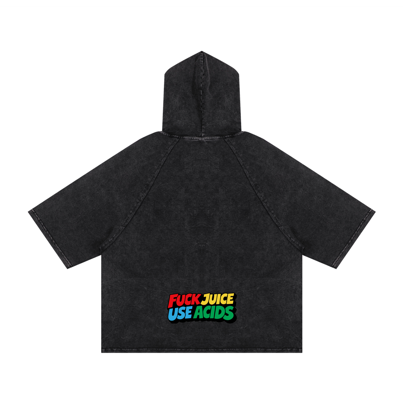 Acid Buddy Drawings Hooded Boxy T-Shirt
